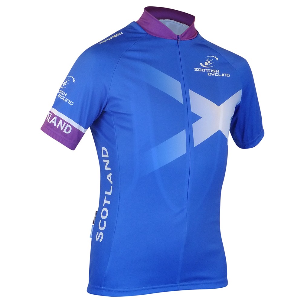 Scottish Cycling Replica Jersey With 3/4 Zip